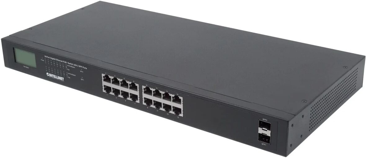 Intellinet 561259 switch di rete Non gestito Gigabit Ethernet (10/100/1000) Supporto Power over (PoE) Nero [561259]