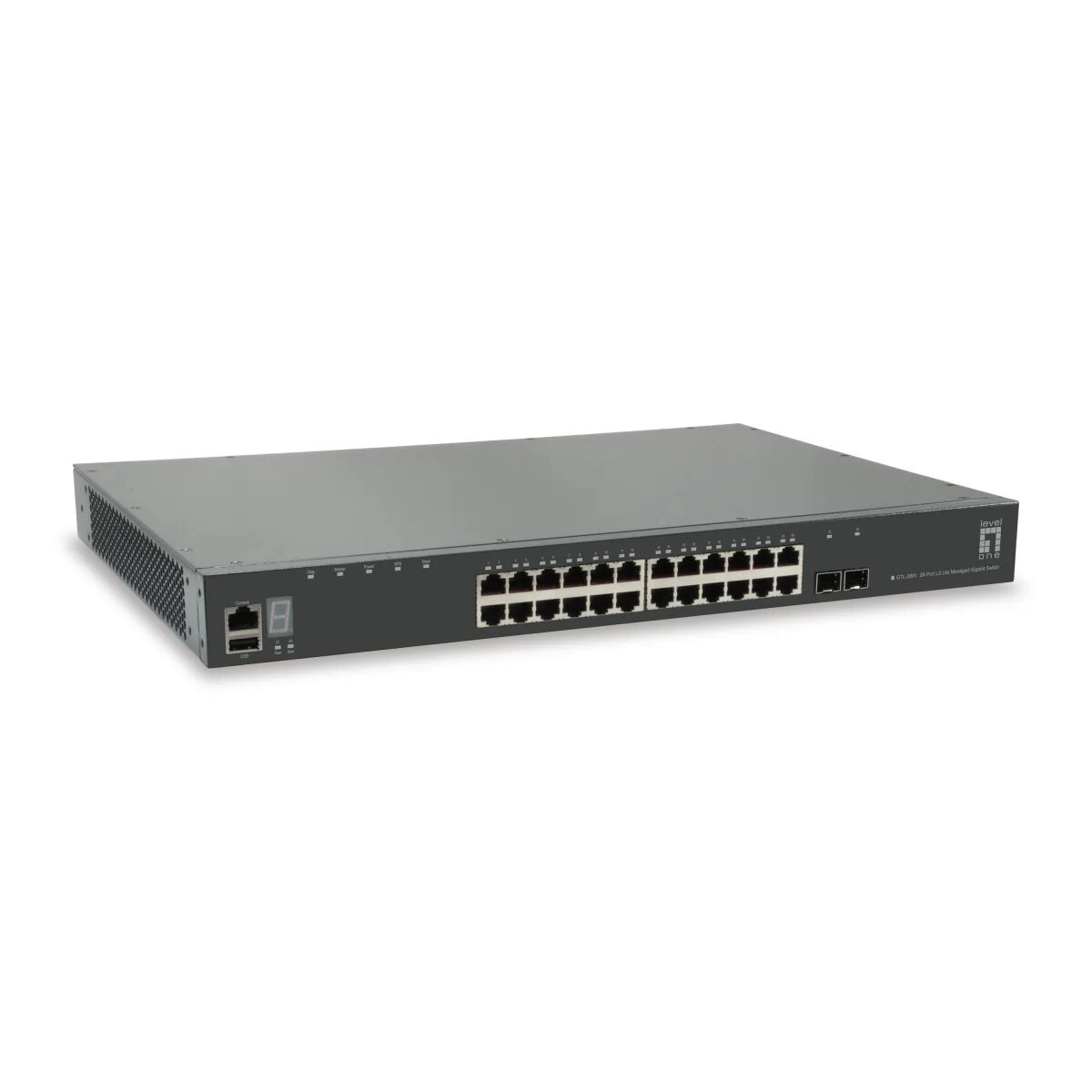 LevelOne GTL-2881 switch di rete Gestito L3 Gigabit Ethernet (10/100/1000) Grigio [GTL-2881]