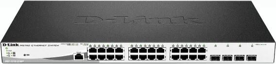 D-Link DGS-1210-28MP switch di rete Gestito L2 Gigabit Ethernet (10/100/1000) Supporto Power over (PoE) 1U Nero, Grigio [DGS-1210-28MP]