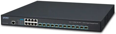 PLANET XGS-6350-12X8TR switch di rete Gestito L3 Gigabit Ethernet (10/100/1000) 1U Nero [XGS-6350-12X8TR]