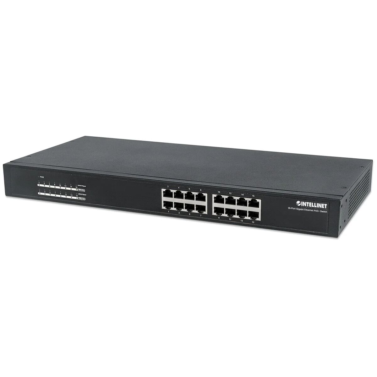 Intellinet 560993 switch di rete Non gestito L2 Gigabit Ethernet (10/100/1000) Supporto Power over (PoE) 1U Nero [560993]