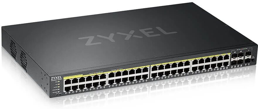 Zyxel GS2220-50HP-EU0101F switch di rete Gestito L2 Gigabit Ethernet (10/100/1000) Supporto Power over (PoE) Nero [GS2220-50HP-EU0101F]