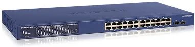 Netgear Switch di rete  GS724TPP Gestito L2/L3/L4 Gigabit Ethernet (10/100/1000) Supporto Power over (PoE) Blu [GS724TPP-100EUS]