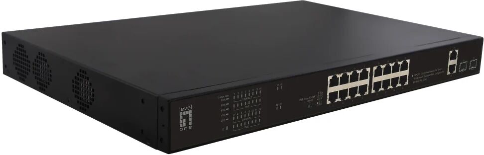 LevelOne FGP-2031 switch di rete Non gestito Fast Ethernet (10/100) Supporto Power over (PoE) 1U Nero [FGP-2031]