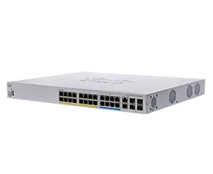 Cisco Systems Switch di rete  CBS350 Gestito L3 Gigabit Ethernet (10/100/1000) Supporto Power over (PoE) 1U Nero, Grigio [CBS350-24NGP-4X-EU]