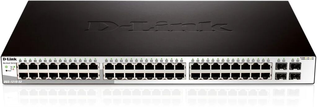 D-Link DGS-1210-52 switch di rete Gestito L2 Gigabit Ethernet (10/100/1000) 1U Nero [DGS-1210-52]