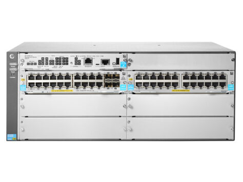 HP Switch di rete  5406R 44GT PoE+ &amp; 4-port SFP+ (No PSU) v3 zl2 Gestito L3 Gigabit Ethernet (10/100/1000) Grigio 4U Supporto Power over (PoE) [JL003A]