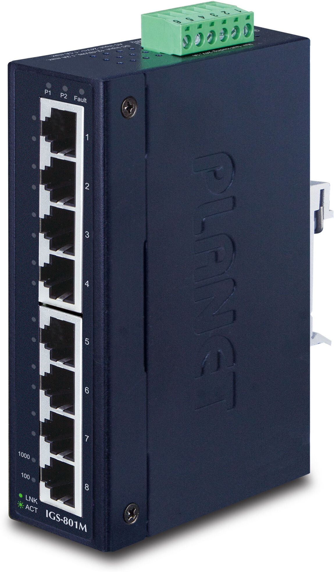 PLANET IGS-801M switch di rete Gestito L2/L4 Gigabit Ethernet (10/100/1000) 1U Blu [IGS-801M]