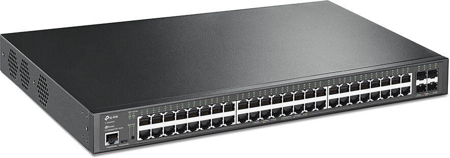 TP-Link TL-SG3452XP switch di rete Gestito L2+ Gigabit Ethernet (10/100/1000) Supporto Power over (PoE) 1U Nero [TL-SG3452XP]