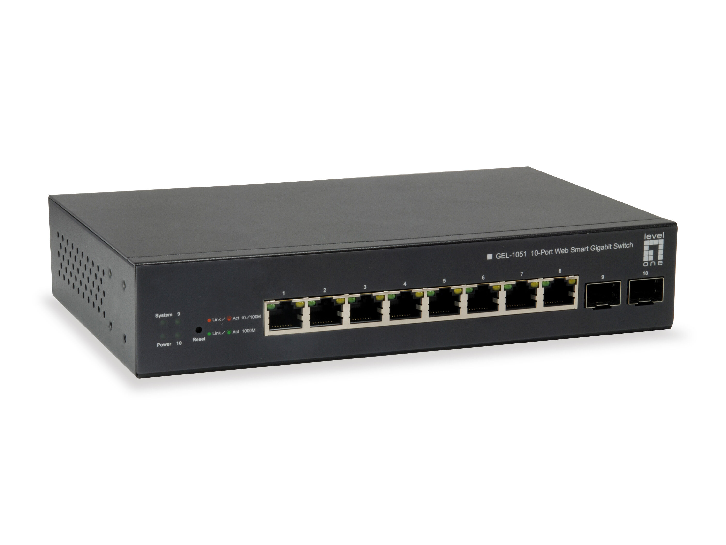 LevelOne GEP-1051 switch di rete Gestito L2/L3/L4 Gigabit Ethernet (10/100/1000) Supporto Power over (PoE) Nero [GEP-1051]