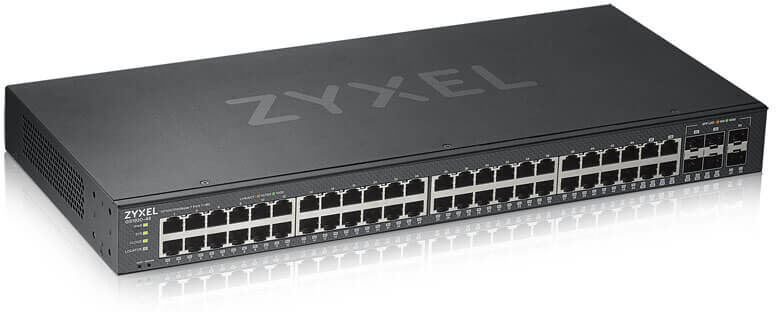 Zyxel Switch di rete  GS1920-48V2 Gestito Gigabit Ethernet (10/100/1000) Nero [GS1920-48V2-EU0101F]