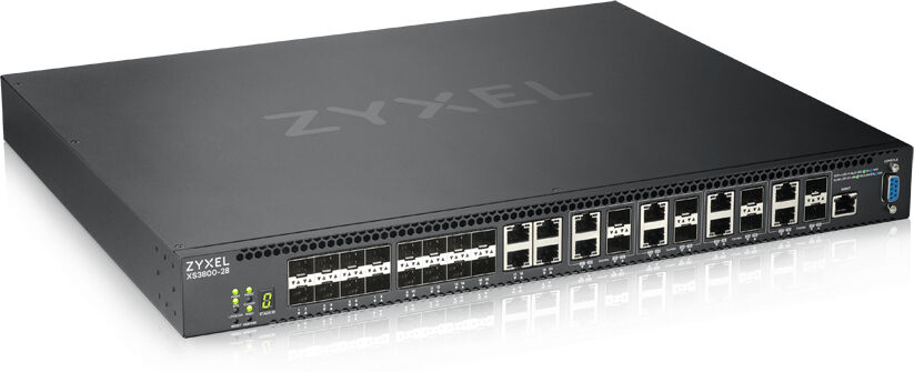 Zyxel Switch di rete  XS3800-28 Gestito L2+ 10G Ethernet (100/1000/10000) Nero [XS3800-28-ZZ0101F]