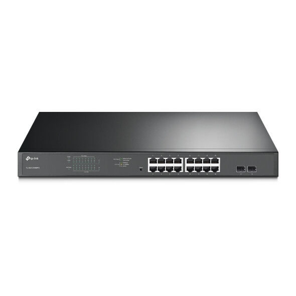 TP-Link Switch di rete  TL-SG1218MPE Gestito L2 Gigabit Ethernet (10/100/1000) Supporto Power over (PoE) 1U Nero [TL-SG1218MPE]