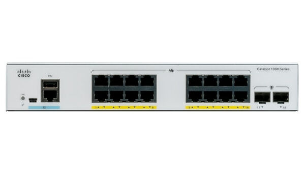 Cisco Systems Catalyst C1000-16P-2G-L switch di rete Gestito L2 Gigabit Ethernet (10/100/1000) Supporto Power over (PoE) Grigio [C1000-16P-2G-L]