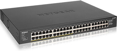 Netgear Switch di rete  GS348PP Non gestito Gigabit Ethernet (10/100/1000) Supporto Power over (PoE) Nero [GS348PP-100EUS]