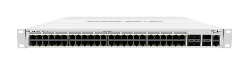 Mikrotik CRS354-48P-4S+2Q+RM switch di rete Gestito L3 Gigabit Ethernet (10/100/1000) Supporto Power over (PoE) 1U [CRS354-48P-4S+2Q+RM]