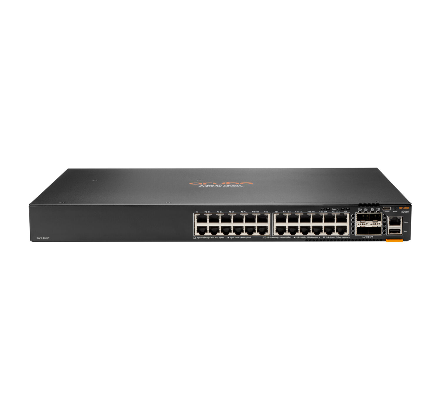 Aruba Switch di rete  CX 6200F 24G 4SFP+ Gestito L3 Gigabit Ethernet (10/100/1000) 1U