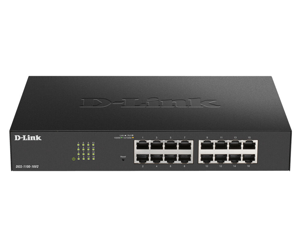 D-Link Switch di rete  DGS-1100-24PV2 Gestito L2 Gigabit Ethernet (10/100/1000) Supporto Power over (PoE) Nero [DGS-1100-24PV2/E]