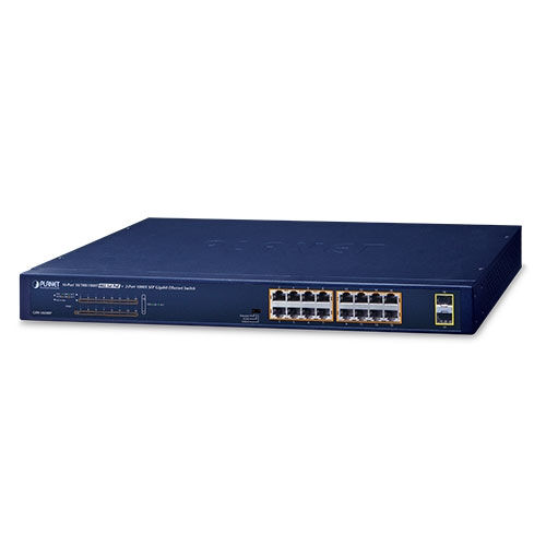 PLANET GSW-1820HP switch di rete Non gestito Gigabit Ethernet (10/100/1000) Supporto Power over (PoE) 1U Blu [GSW-1820HP]