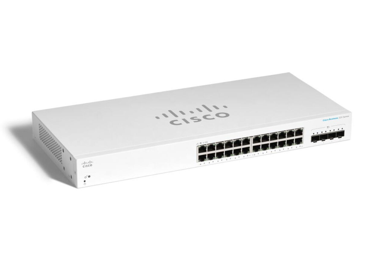 Cisco Systems Switch di rete  CBS220-24T-4X Gestito L2 Gigabit Ethernet (10/100/1000) Bianco [CBS220-24T-4X-EU]