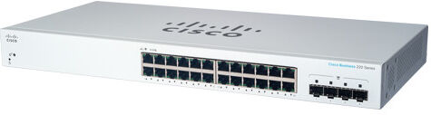 Cisco Systems Switch di rete  CBS220-24T-4G Gestito L2 Gigabit Ethernet (10/100/1000) 1U Bianco [CBS220-24T-4G-EU]