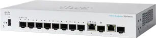 Cisco Systems Switch di rete  CBS350 Gestito L3 Gigabit Ethernet (10/100/1000) 1U Nero, Grigio [CBS350-8S-E-2G-EU]