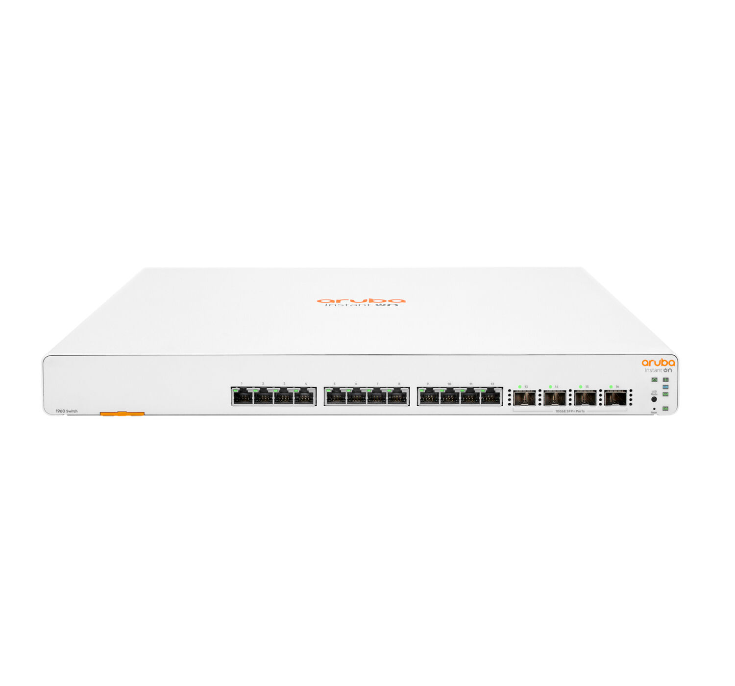Aruba Switch di rete  Instant On 1960 12XGT 4SFP+ Gestito L2+ 10G Ethernet (100/1000/10000) 1U Bianco [JL805A]