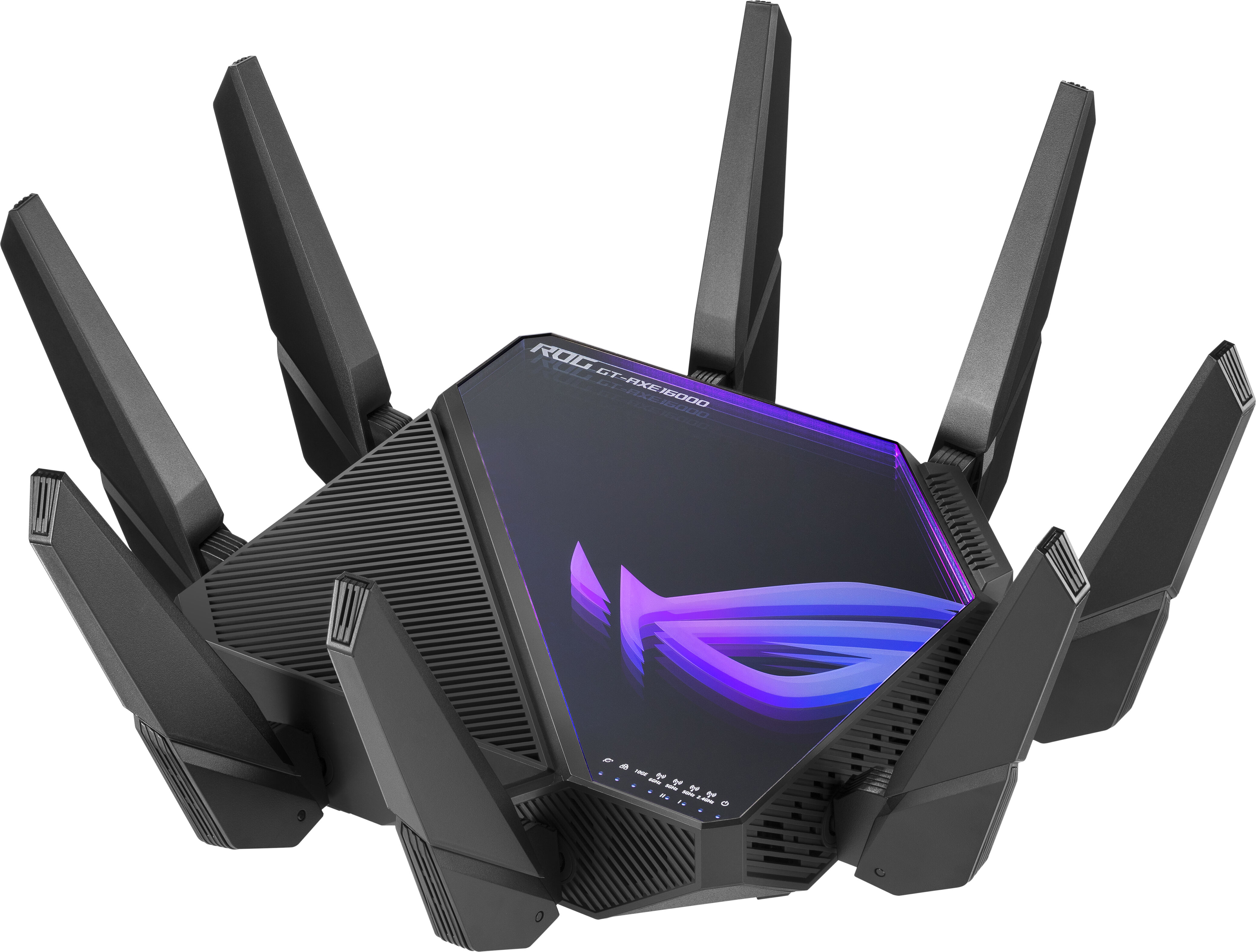 Asus ROG Rapture GT-AXE16000 router wireless 10 Gigabit Ethernet Tri-band (2,4 GHz/5 GHz/6 GHz) Nero [90IG06W0-MU2A10]