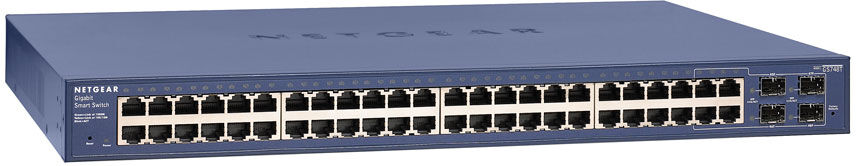 Netgear Switch di rete  GS748T Gestito L2+ Gigabit Ethernet (10/100/1000) Blu [GS748T-500EUS]