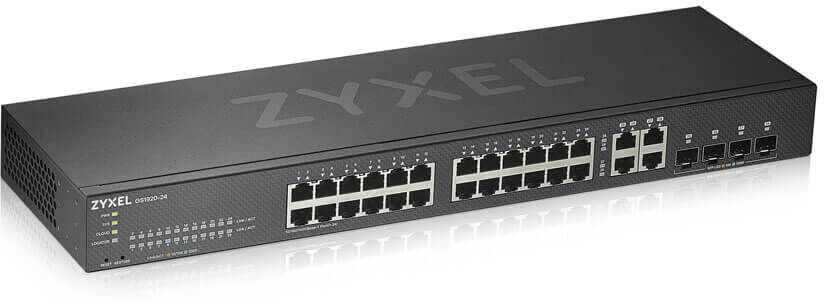 Zyxel Switch di rete  GS1920-24V2 Gestito Gigabit Ethernet (10/100/1000) Nero [GS1920-24V2-GB0101F]