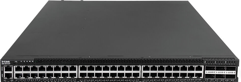 D-Link Switch di rete  DXS-3610-54T Gestito L3 10G Ethernet (100/1000/10000) 1U Nero [DXS-3610-54T/SI]