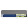 Netgear Switch di rete  GS516PP Non gestito Gigabit Ethernet (10/100/1000) Supporto Power over (PoE) Blu, Grigio [GS516PP-100EUS]