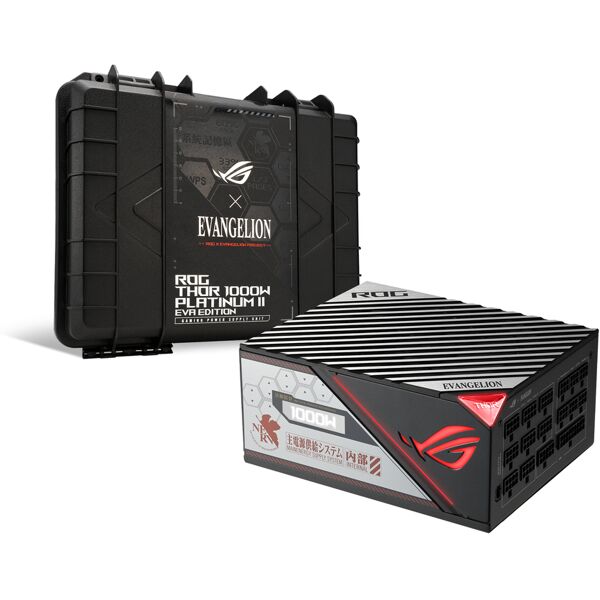 asus rog thor 1000w platinum ii eva edition alimentatore per computer 20+4 pin atx nero [90ye00l6-b0na00]