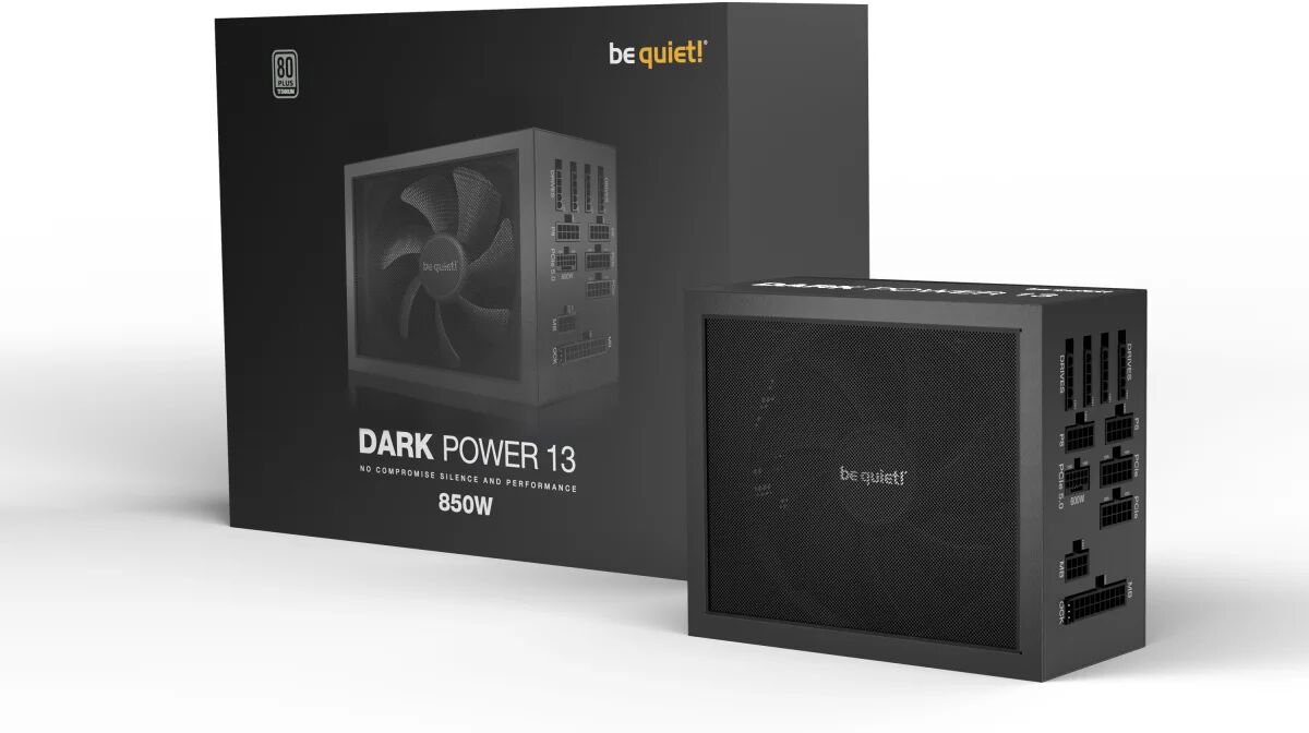 be quiet! dark power 13 alimentatore per computer 850 w 20+4 pin atx nero [bn334]