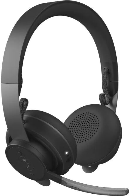 logitech cuffia con microfono  zone auricolare wireless a padiglione ufficio bluetooth grafite [981-000854]