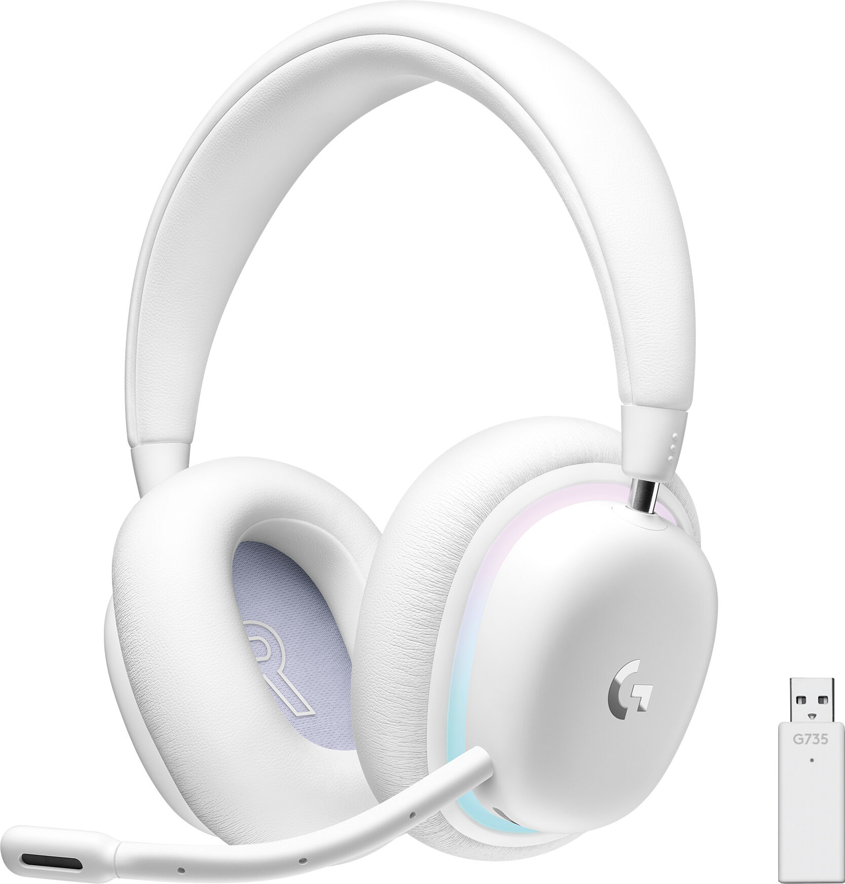 logitech cuffia con microfono  g735 auricolare con cavo e senza a padiglione giocare bluetooth bianco [981-001083]