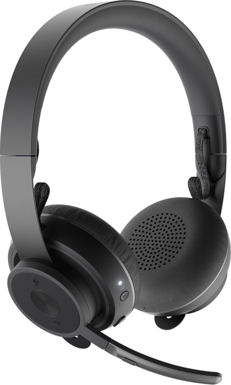 logitech cuffia con microfono  zone plus auricolare wireless a padiglione ufficio bluetooth grafite [981-000919]