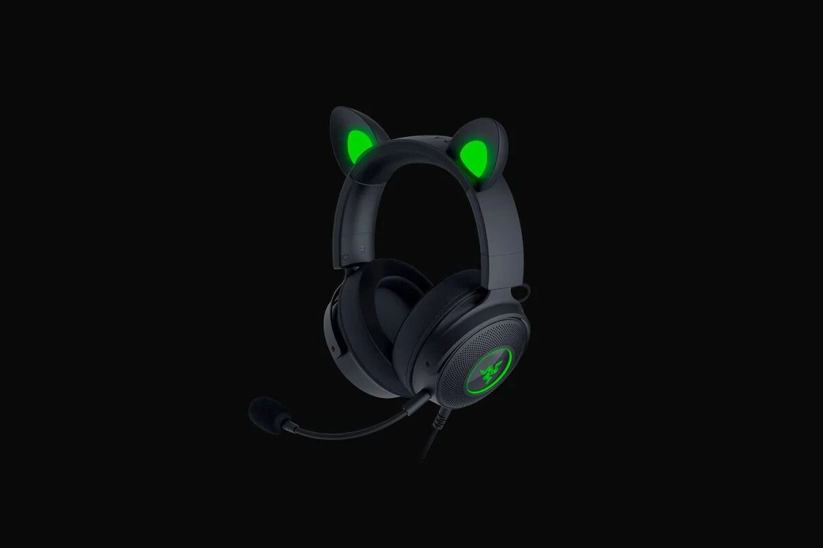 Razer Cuffia con microfono  Kraken Kitty V2 Pro Auricolare Cablato A Padiglione Giocare USB tipo Nero [RZ04-04510100-R3M1]