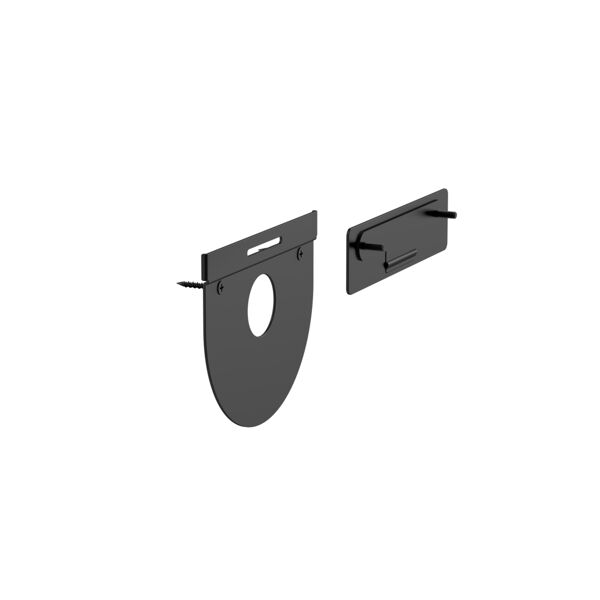 logitech tap wall mount montaggio a muro nero [939-001817]