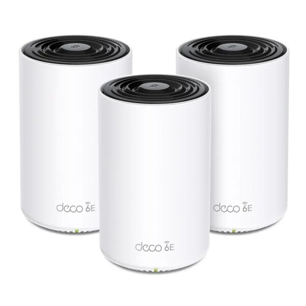 tp-link deco xe75 pro (3-pack) tri-band (2,4 ghz/5 ghz/6 ghz) wi-fi 6e (802.11ax) bianco interno [deco pro(3-pack)]