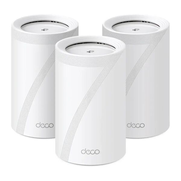 tp-link deco be65 tri-band (2,4 ghz/5 ghz/6 ghz) wi-fi 7 (802.11be) bianco 4 interno [deco be65(3-pack)]