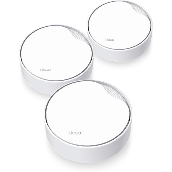 tp-link deco x50-poe(3-pack) dual-band (2.4 ghz/5 ghz) wi-fi 6 (802.11ax) bianco interno [deco x50-poe(3-pack)]