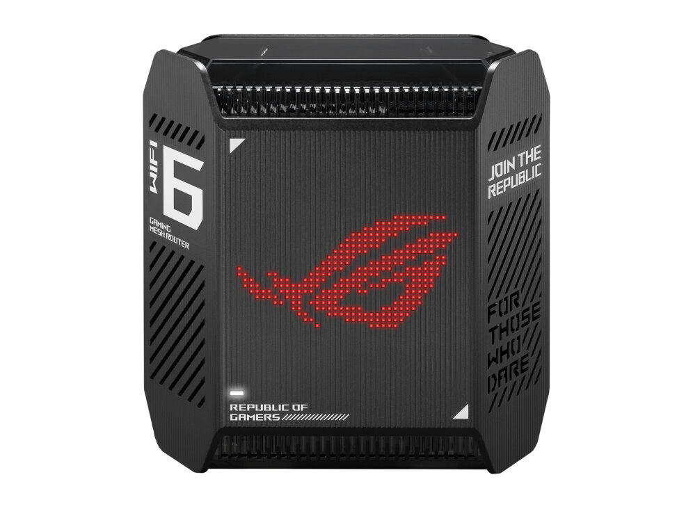 Asus ROG Rapture GT6 AX10000 AiMesh 1 Pack Banda tripla (2.4 GHz/5 GHz) Wi-Fi 6 (802.11ax) Nero 4 Interno [90IG07F0-MU9A10]