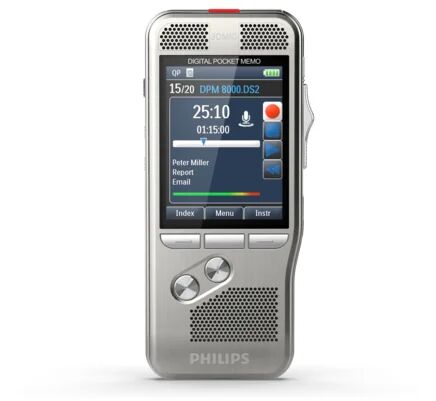 Philips Dittafono  DPM8100 Flash card Argento [DPM8100/00]