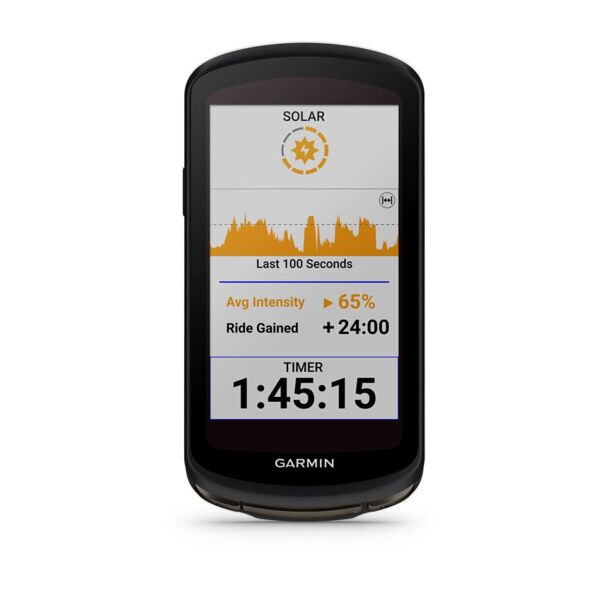 garmin computer per bicicletta  edge 1040 solar 8,89 cm (3.5) da wireless nero [010-02503-21]