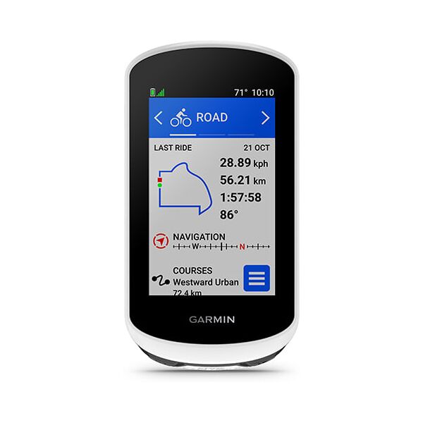 garmin computer per bicicletta  edge explore 2 7,62 cm (3) da wireless nero, bianco [010-02703-10]