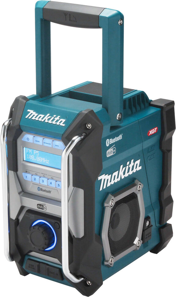 makita mr004g radio cantiere analogico e digitale nero, verde [mr004g]