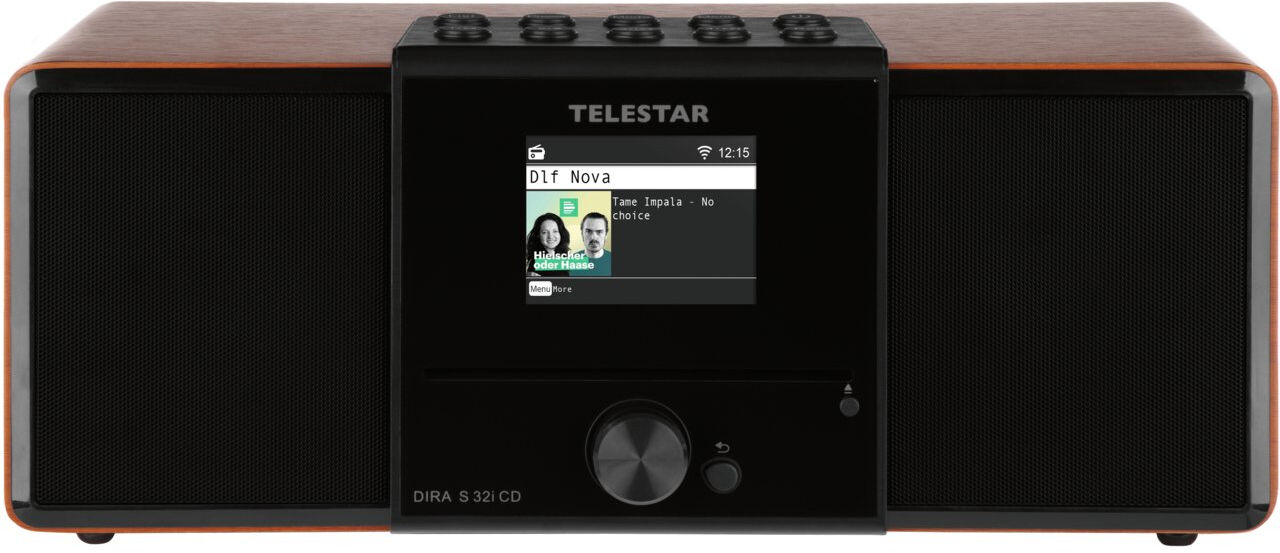 Telestar Radio  DIRA S 32i Portatile Analogico e digitale Noce [30-320-01]