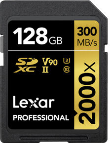 lexar memoria flash  2000x 128 gb sdhc classe 10 [lsd2000128g-bnnng]