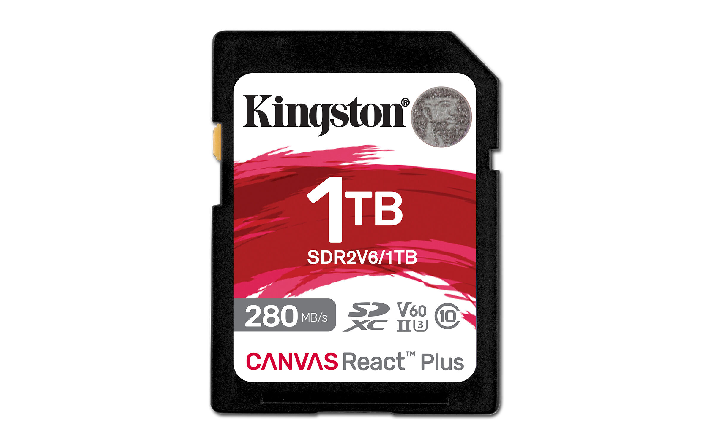 Kingston Memoria flash  1TB Canvas React Plus SDXC UHS-II 280R/150W U3 V60 for Full HD/4K [SDR2V6/1TB]